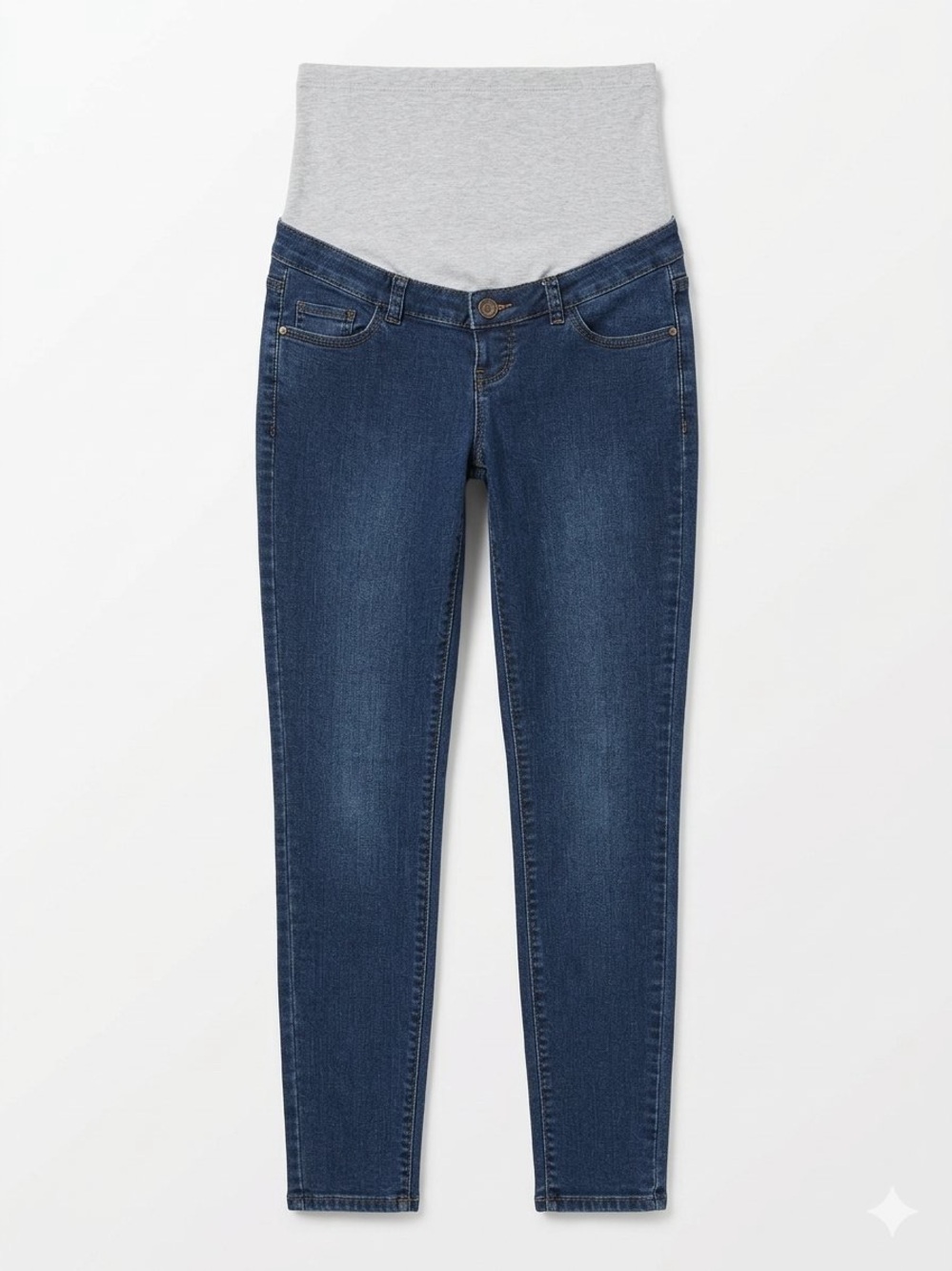Thyme Maternity Regular Fit Jeans with Grey Belly Band Size Small Womens